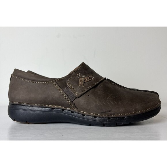 Clarks Slip On Women's Un Loop Ave Taupe‎ Size 7 26168671 - Picture 1 of 8